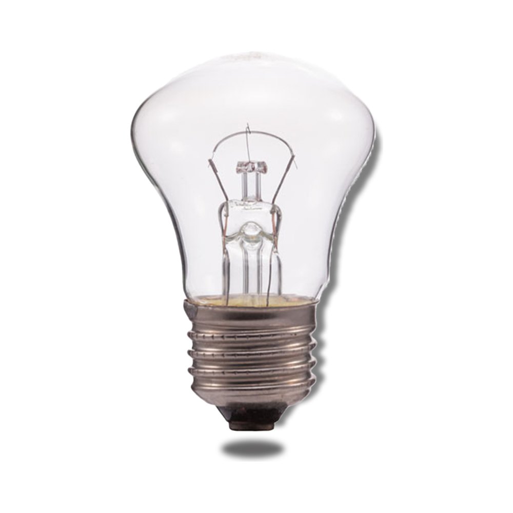 Incandescent E27 — 40 W — incandescent lamp, E27, product photo on white